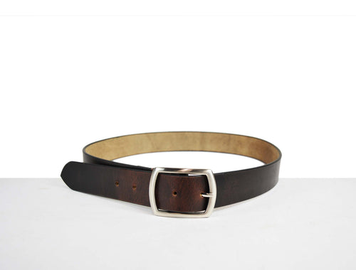 Tolredo Men's Genuine Leather Dress Belts  - Walnut