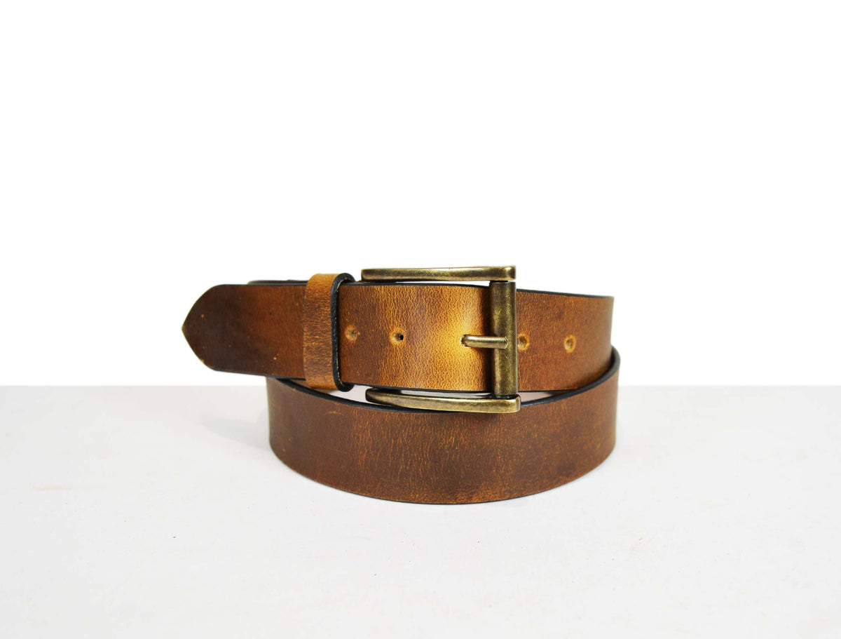 Tolredo  Genuine Leather Belts - Caramel Brown