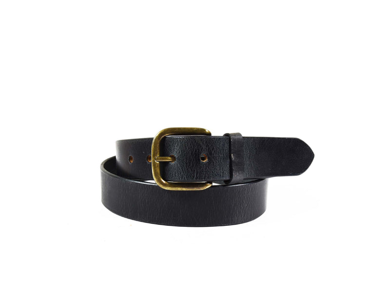 Tolredo  Genuine Leather  Belts - Raven Black