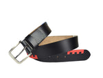 Tolredo Leather Belts for Men - Raven Black