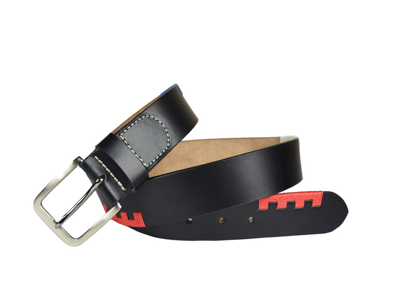 Tolredo Leather Belts for Men - Raven Black
