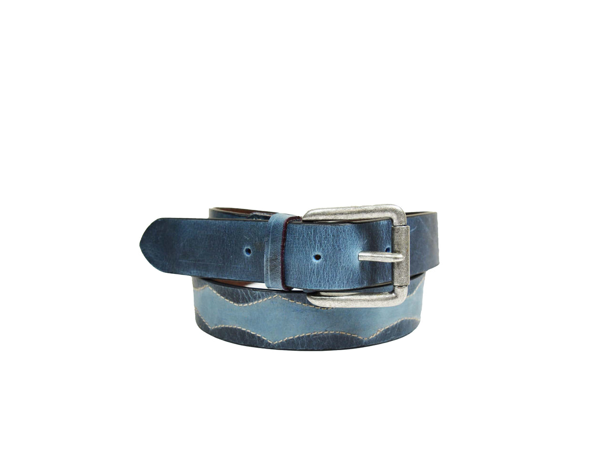 Tolredo Men's Genuine Leather Fashion Belt - Blue