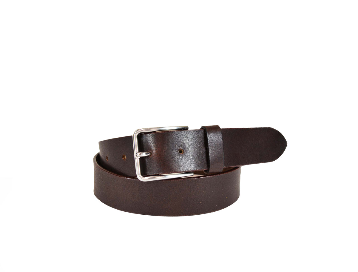 Tolredo Leather Belts for Men - Hickory Brown