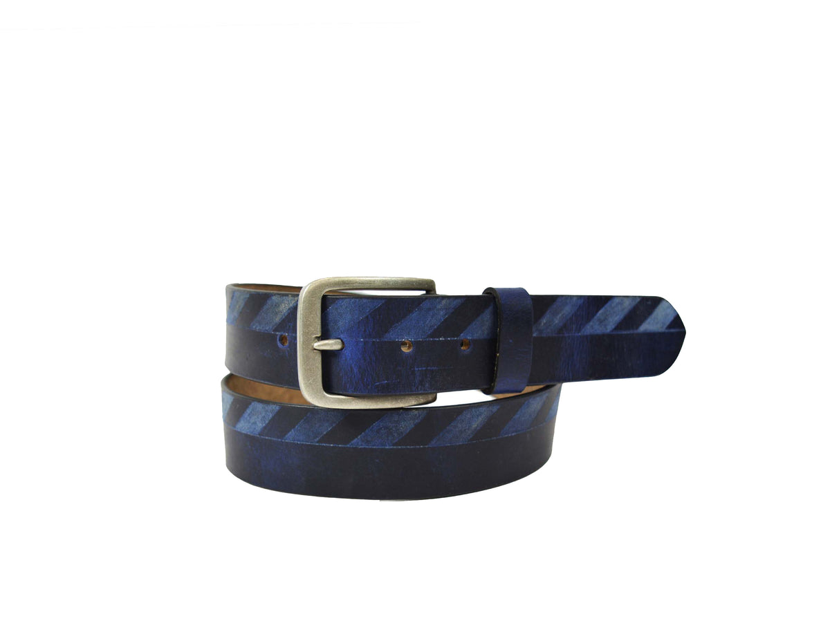 Tolredo Men's Genuine Leather Fashion Belts - Royal Blue