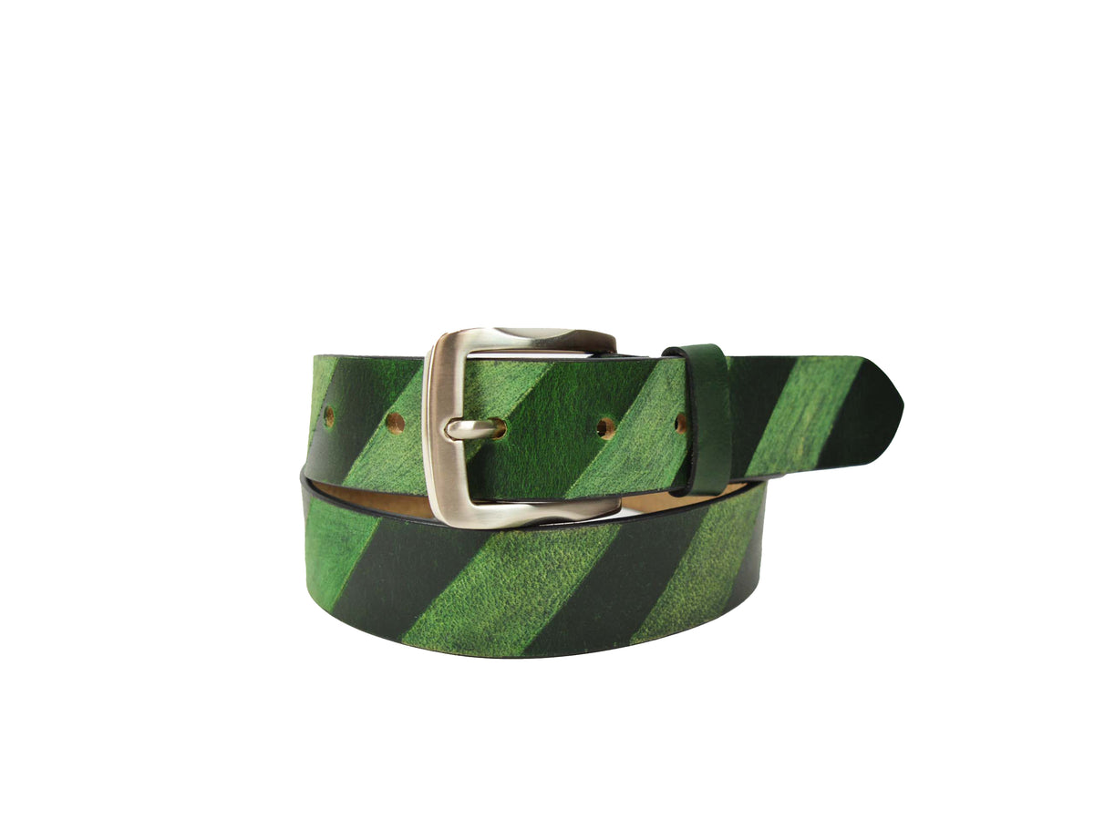 Tolredo Men's Genuine Leather Fashion Belt - Green