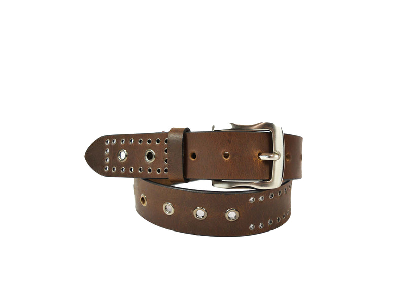 Tolredo Men's Genuine Leather  Fashion Belts - Walnut Brown