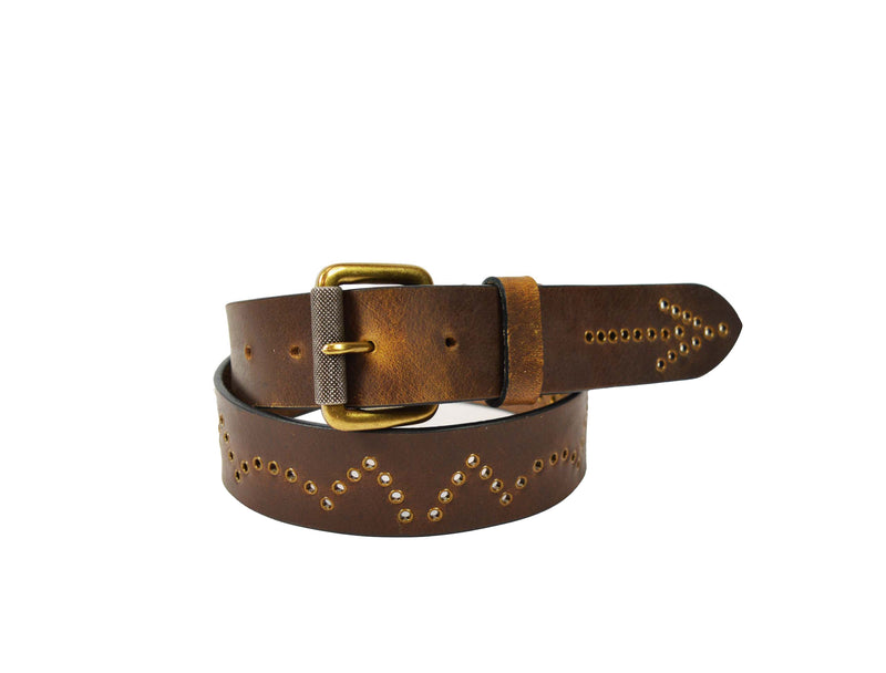 Tolredo Men's Genuine Leather Fashion Belts - Walnut Brown