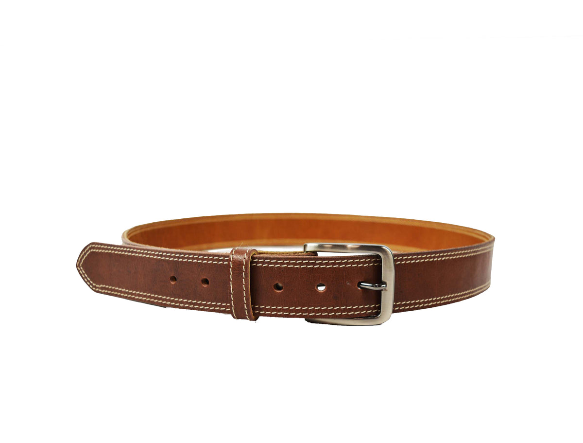 Tolredo Leather Belts for Men - Caramel