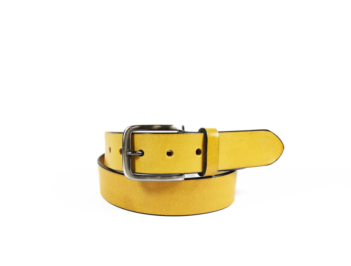 Tolredo Leather Belts for Men - Yellow