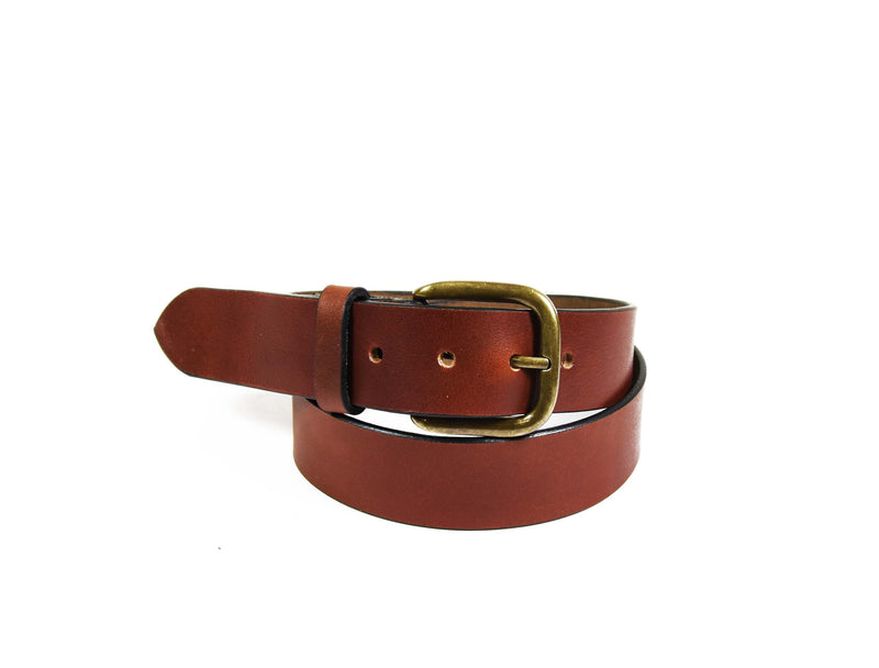 Tolredo Men's Genuine Leather  Belts - Caramel Brown