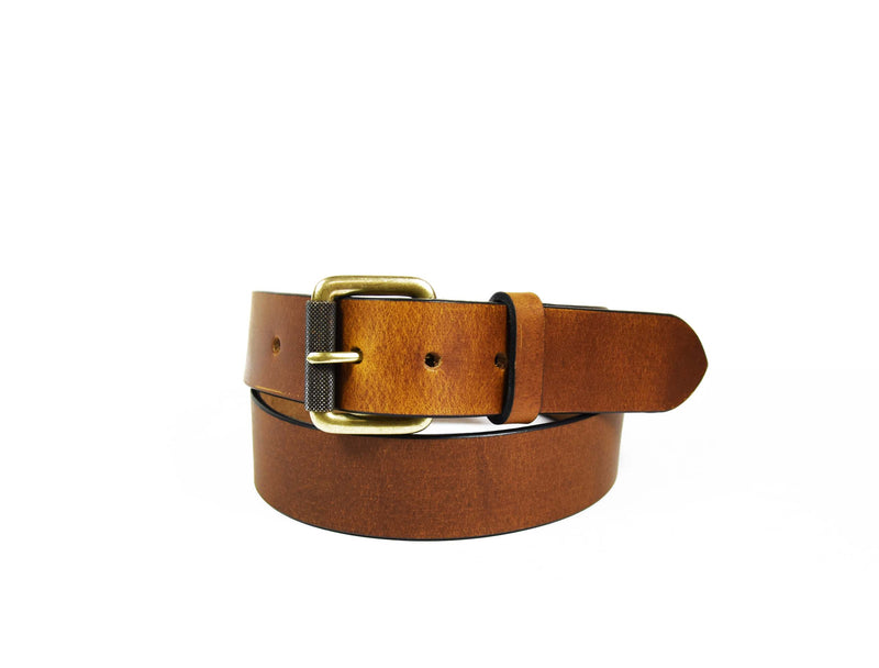 Tolredo Genuine Leather  Belts  - Pecan Brown