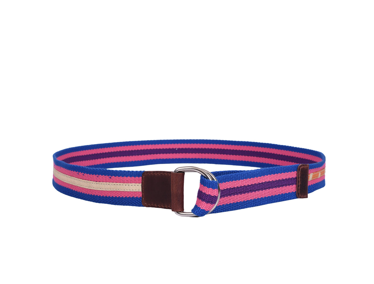 Tolredo Leather Canvas Webbing Belts for Men - Blue