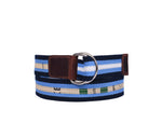 Tolredo Leather Canvas Webbing Belts for Men - Blue