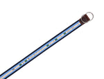 Tolredo Leather Canvas Webbing Belts for Men - Blue
