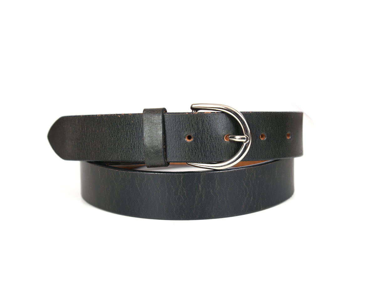 Tolredo Men's Genuine Leather  Belts - Raven Black