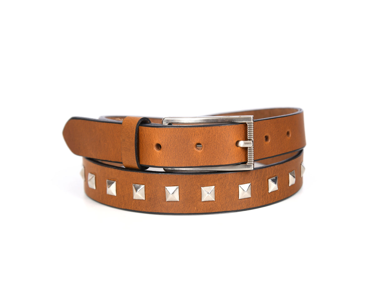 Tolredo Genuine Leather  Fashion Belts - Caramel Brown