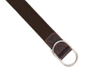 Tolredo Leather Canvas Webbing Belts for Men - Walnut
