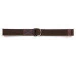 Tolredo Leather Canvas Webbing Belts for Men - Walnut