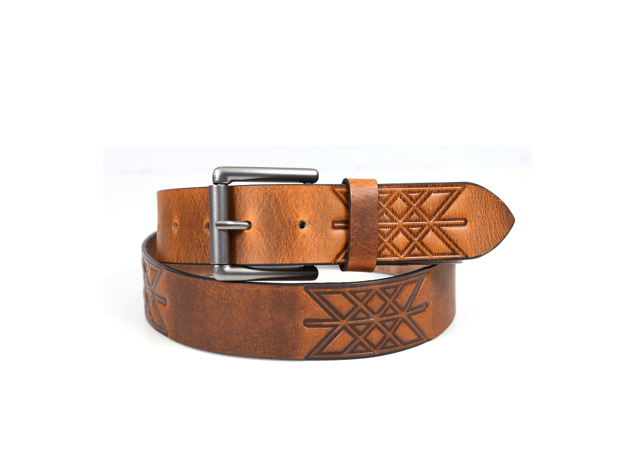 Tolredo Leather Belts for Men- Gingerbread