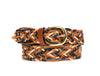 Tolredo Leather WOVEN BRAID  Belts for Men - Caramel