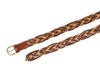 Tolredo Leather WOVEN BRAID  Belts for Men - Caramel