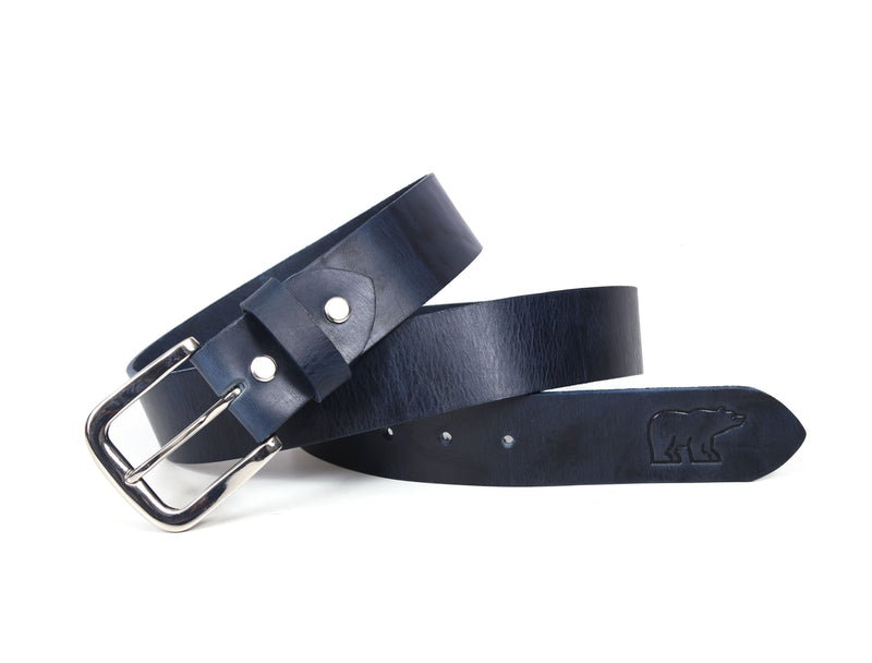 Tolredo Men's Genuine Leather Belts - Royal Blue