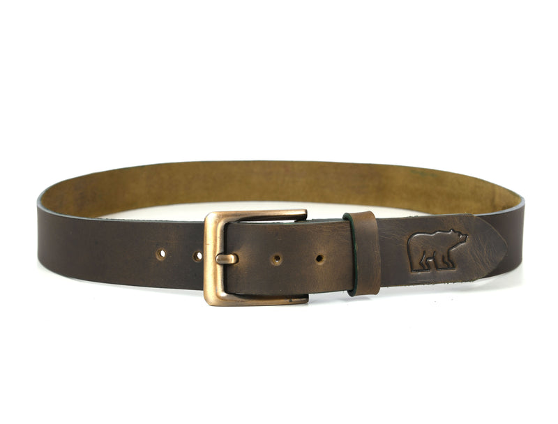 Tolredo Men's Genuine Leather  Fashion Belts  - Walnut Brown