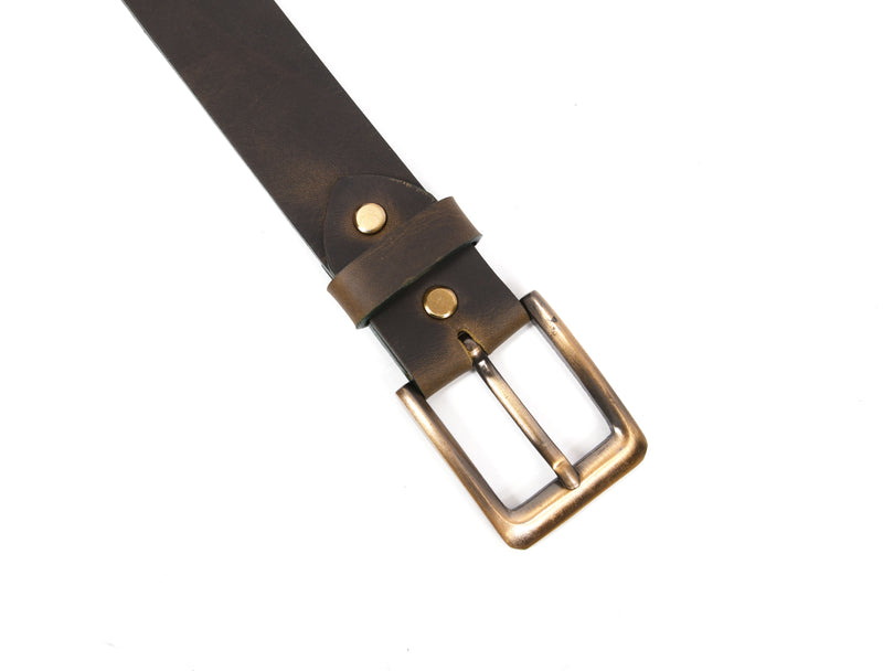 Tolredo Men's Genuine Leather  Fashion Belts  - Walnut Brown