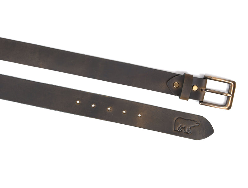 Tolredo Men's Genuine Leather  Fashion Belts  - Walnut Brown