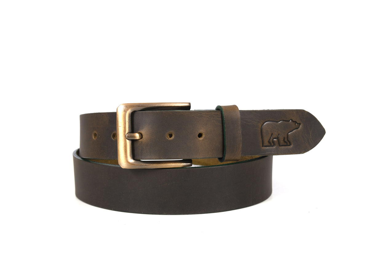 Tolredo Men's Genuine Leather  Fashion Belts  - Walnut Brown