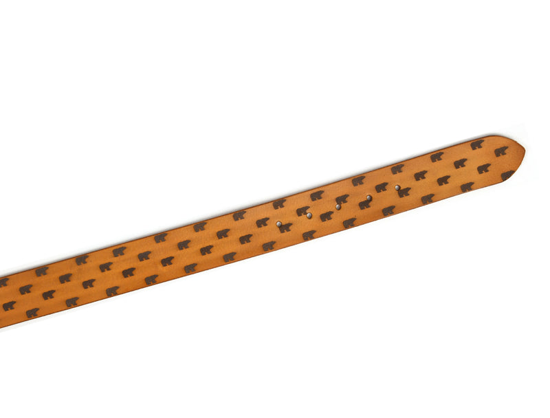 Tolredo Men's Genuine Leather Fashion Belts - Caramel Brown