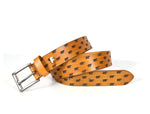 Tolredo Men's Genuine Leather Fashion Belts - Caramel Brown
