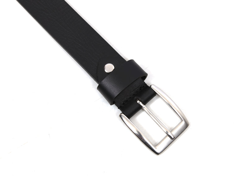 Tolredo Men's Genuine Leather  Belts - Raven Black