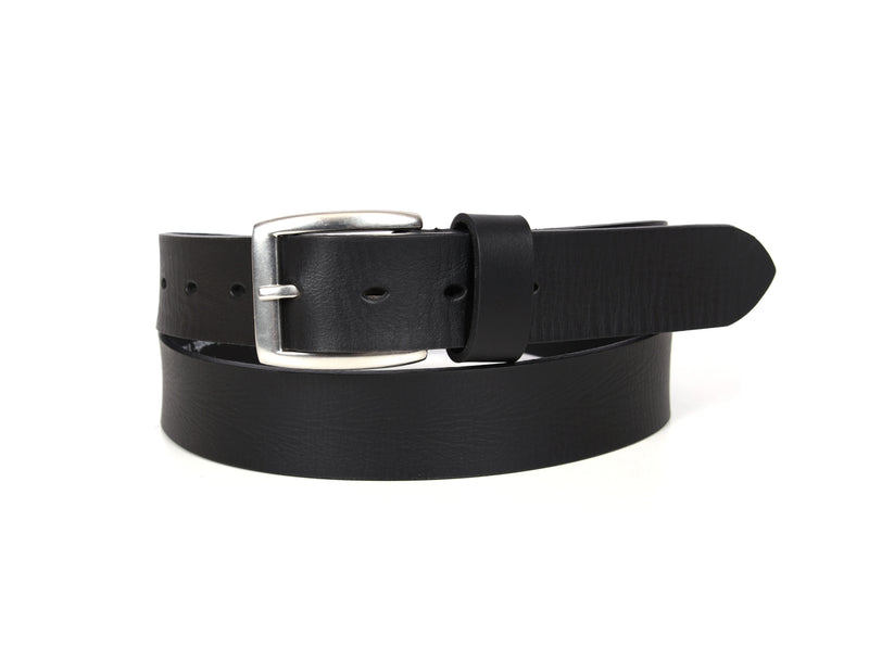 Tolredo Men's Genuine Leather  Belts - Raven Black