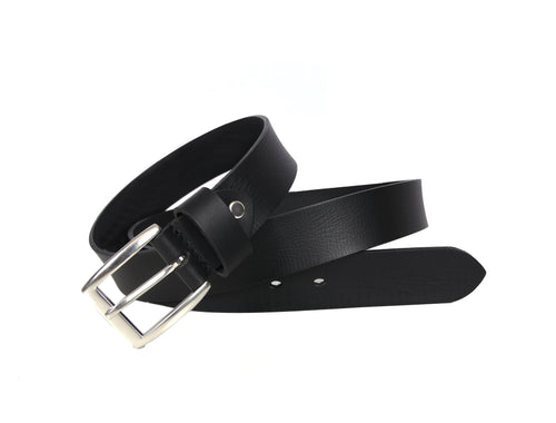 Tolredo Men's Genuine Leather  Belts - Raven Black