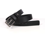 Tolredo Genuine Leather Dress Belts - Raven Black