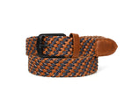 Tolredo Leather WOVEN BRAID  Belts for Men- Pecan