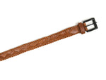 Tolredo Men's Genuine Leather Fashion Belts - Caramel Brown