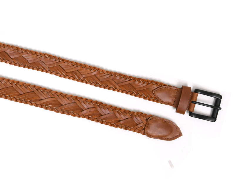 Tolredo Men's Genuine Leather Fashion Belts - Caramel Brown
