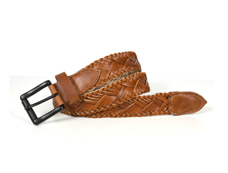 Tolredo Men's Genuine Leather Fashion Belts - Caramel Brown