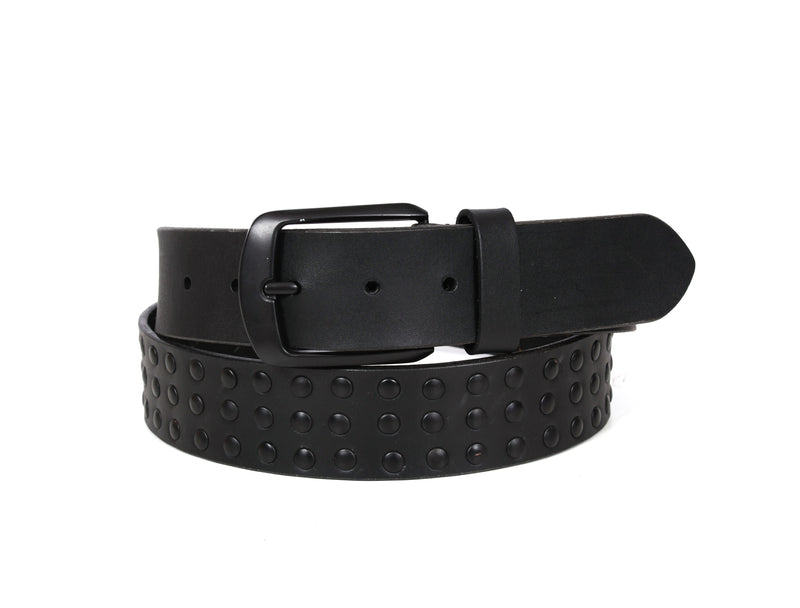 Tolredo Men's Genuine Leather  Fashion Belts - Raven Black