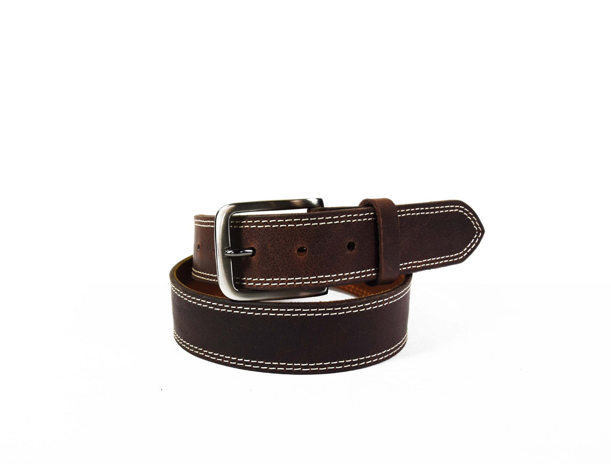 Tolredo Leather Belts for Men - Walnut