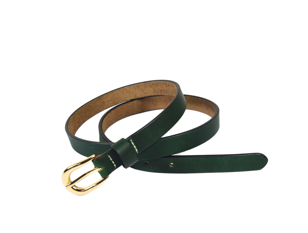 Tolredo Leather  Belts – Seaweed Green