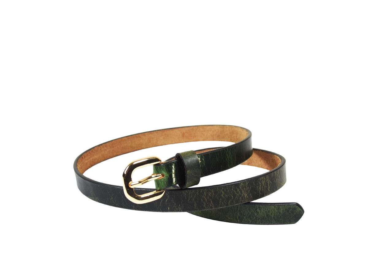 Tolredo Leather  Belts - Green