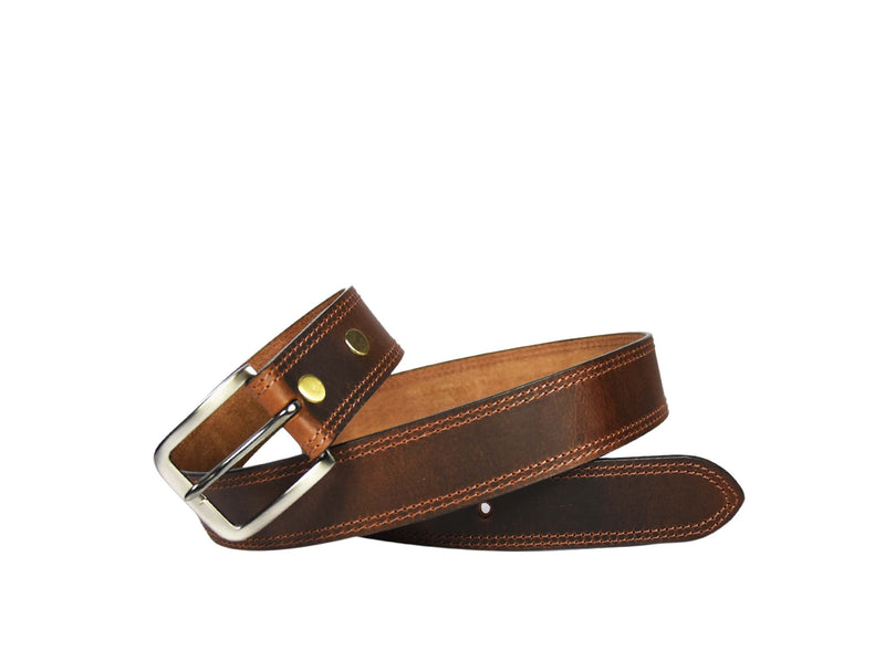 Tolredo Leather Womens Fashion Belts With Pin Buckle – Brown ( BLT- 523)