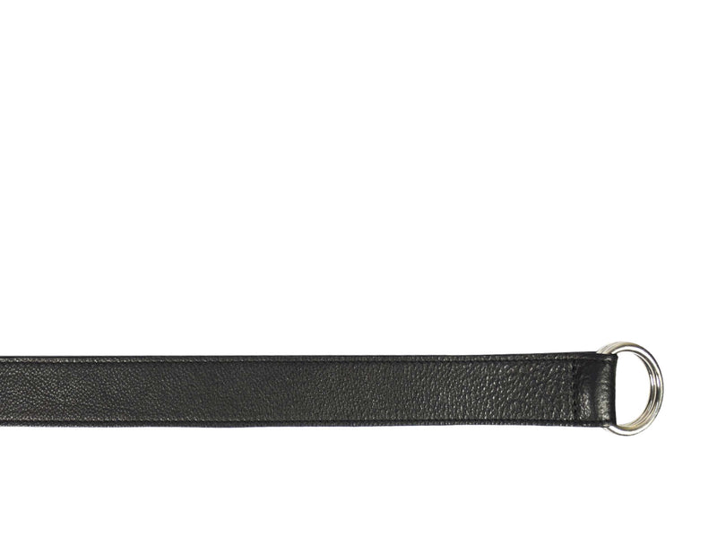 Tolredo Leather Womens Fashion Belts With Double O-Ring Buckle – Black ( BLT- 524)