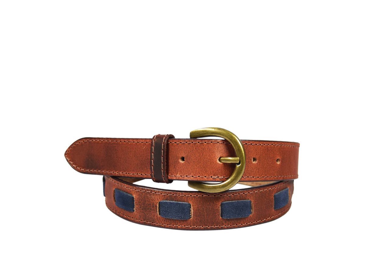 Tolredo Leather Womens Fashion Belts With Pin Buckle  – Caramel ( BLT- 525)