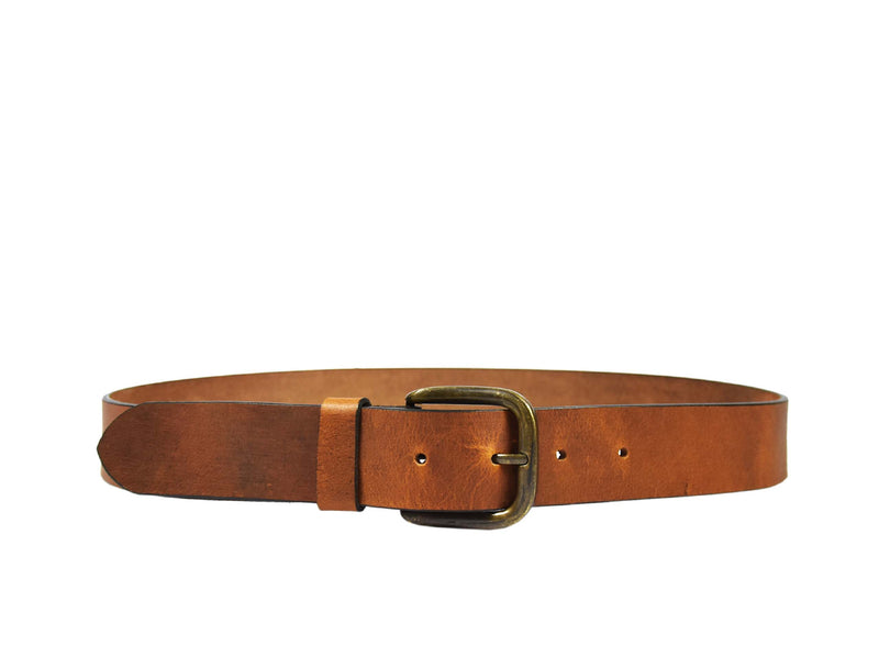 Tolredo Leather Womens Fashion Belts With Pin Buckle  – Caramel Brown (BLT- 527)