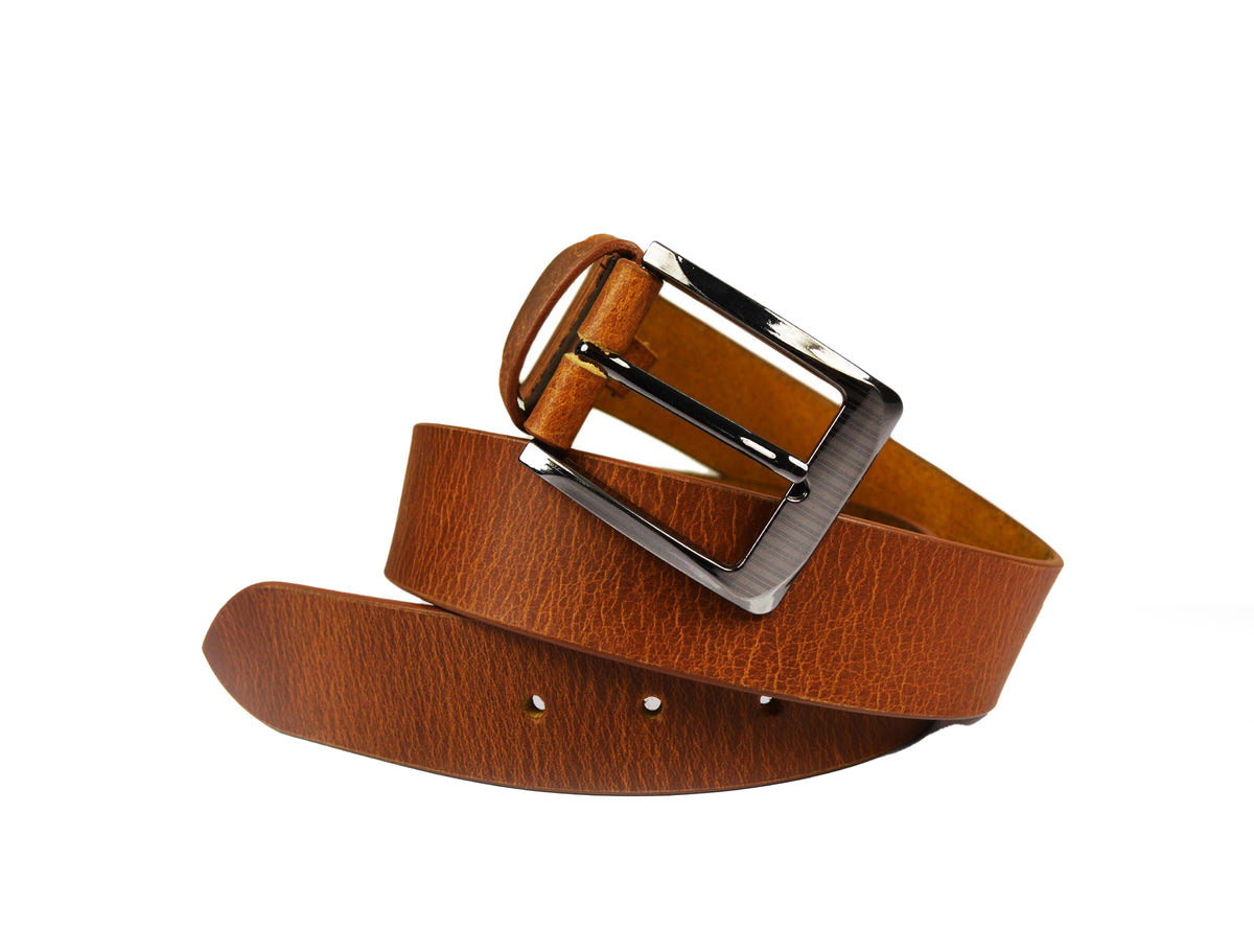Tolredo Genuine Leather  Belts - Pecan Brown