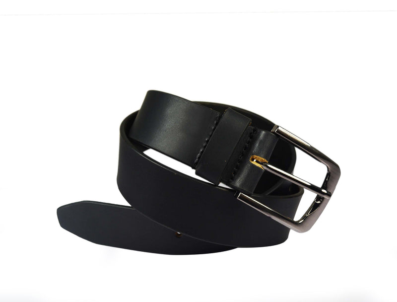 Tolredo Men's Genuine Leather  Belts  - Raven Black